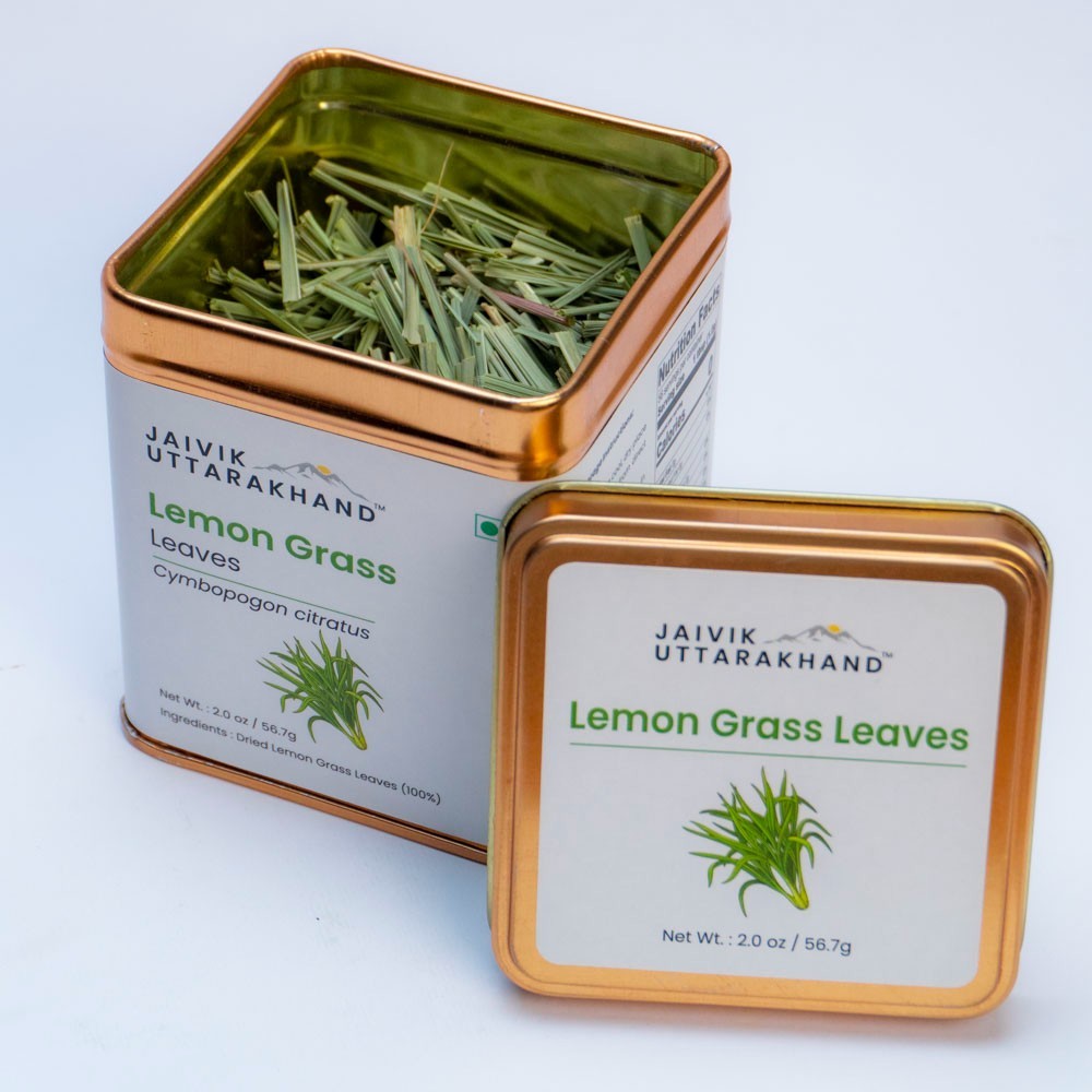 Jaivik Uttarakhand – Lemongrass Tea, Dried Cymbopogon Loose Leaves, fever grass