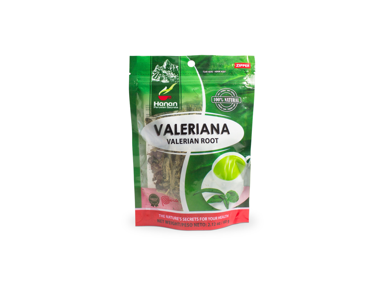 Hanan Peruvian Secrets Valeriana Herbal Tea |100% Natural Valerian Root | 2.12oz
