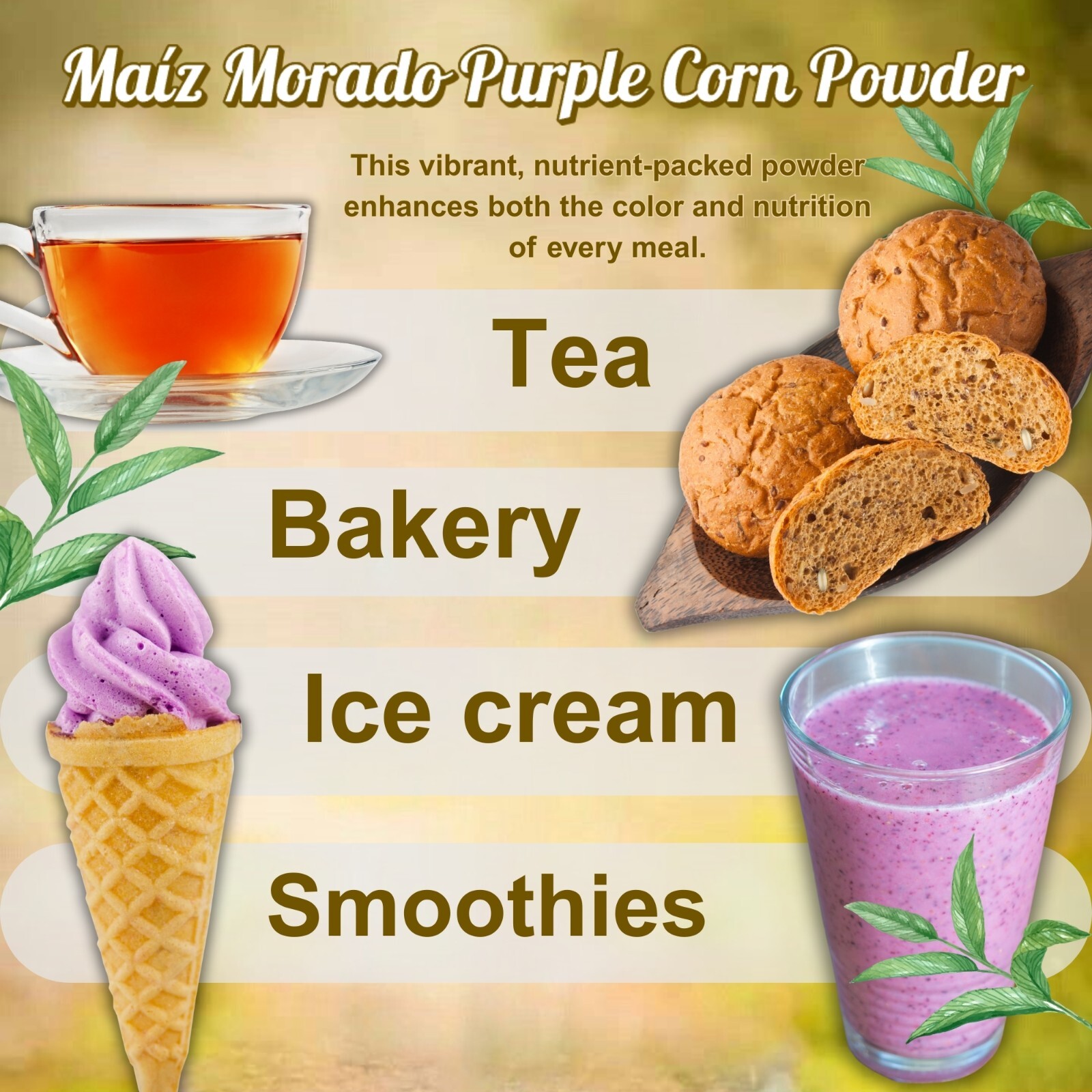 Maiz Morado 100% Natural Purple Corn Powder – Digestive Health & Vitality – Peru