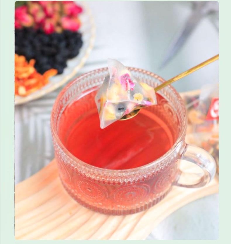Apple Rose Lotus Leaf Tea with Cassia Seed Mulberry Tea Bags Detox Slimming