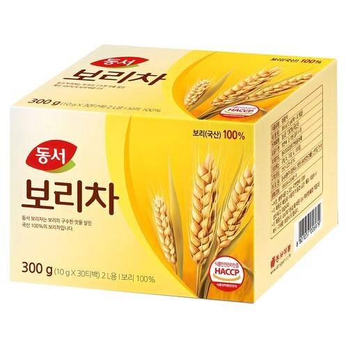 Dongseo Barley Tea 300g (10g x 30 tea bags) 2L Capacity, 1 Pack