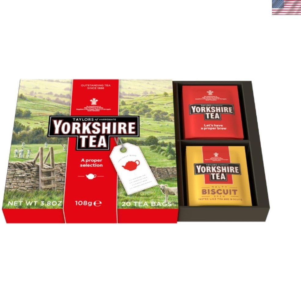 Black Tea Assorted Gift Box – 20 Caffeinated Bags for Every Tea Lover
