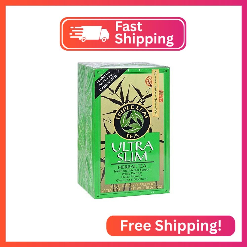 Triple Leaf Tea Natural Herbal Tea, Ultra Slim 20 bags PACK OF 2