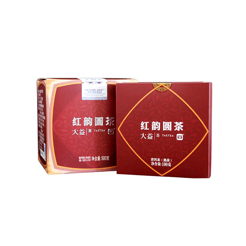 TAETEA Red Aura Round Cake * 2018 Yunnan Dayi Puer Pu-erh Ripe Pu’er Tea Cake