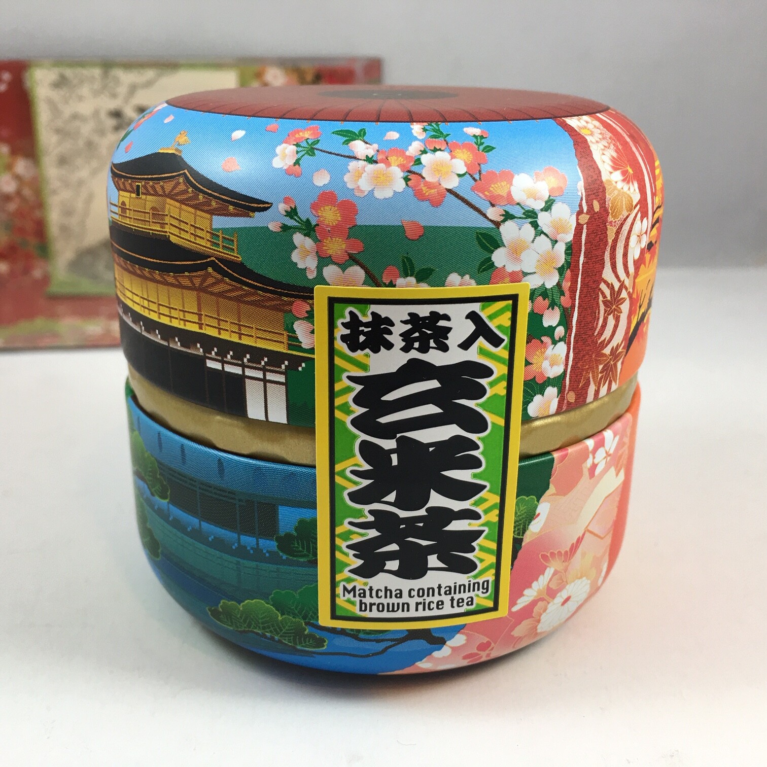Japanese TA-FU Premium Green Tea & Matcha Genmaicha Canister Gift Set JAPAN MADE