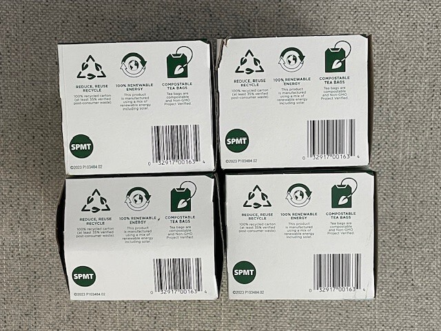 Traditional Medicinals Organic Spearmint Tea Bags *4 PACK***64 Wrapped Tea Bags*