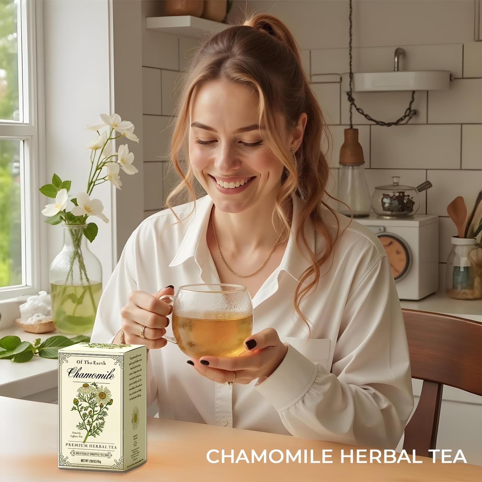 30Tb Soothing Chamomile Tea Herbal Infusion Natural Stress Relief Eco Friendly
