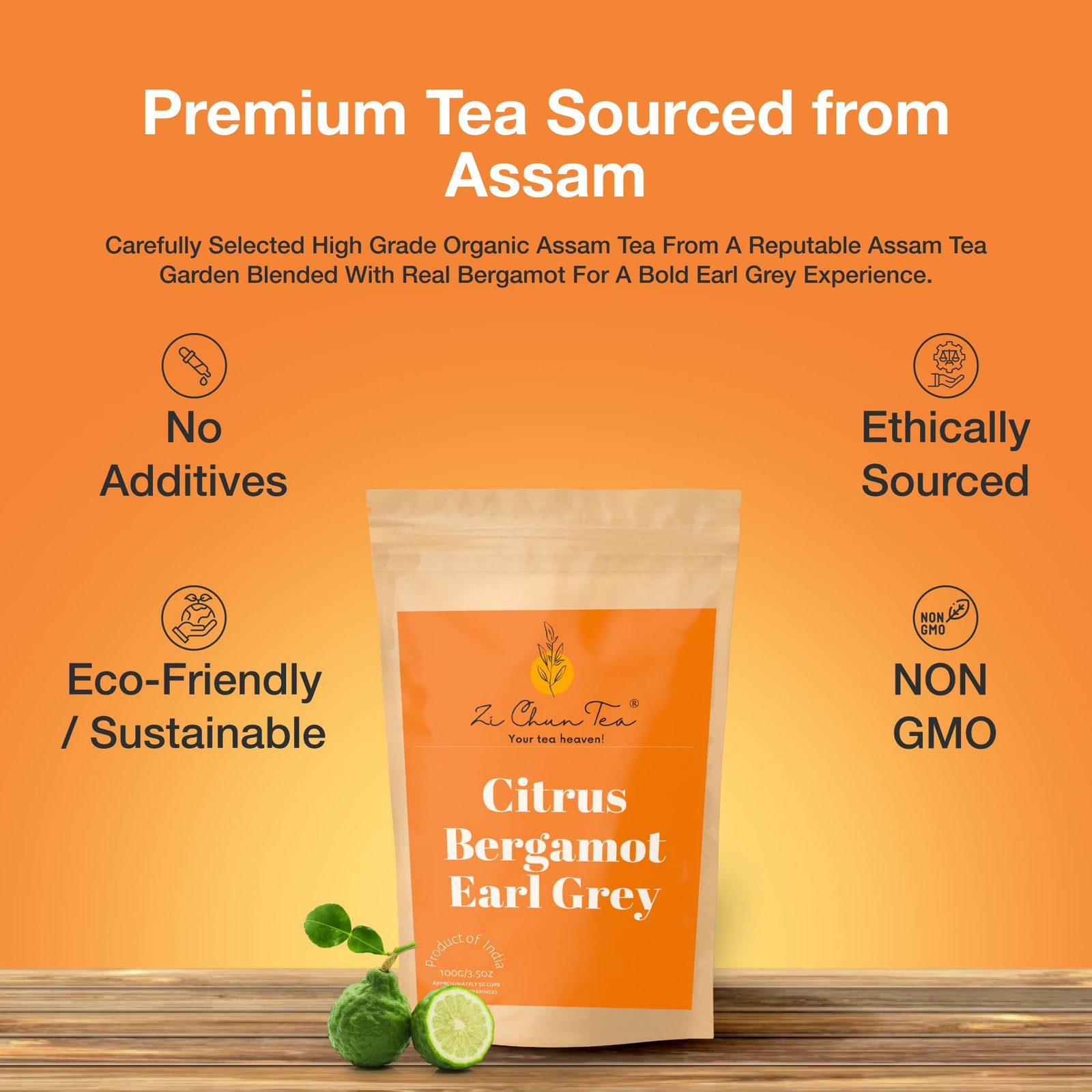 Bergamot Tea Loose Leaf | Earl Grey Tea with Real Bergamot Pieces (Not Oil), …