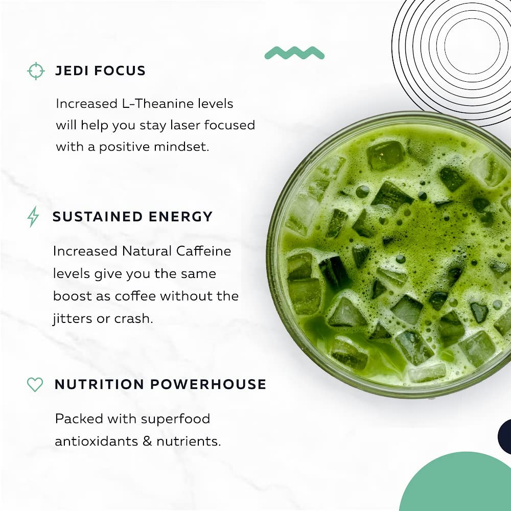 Matcha Energy Tea 40g, High Caffeine (170mg) Blend for Increased Focus & Clar…