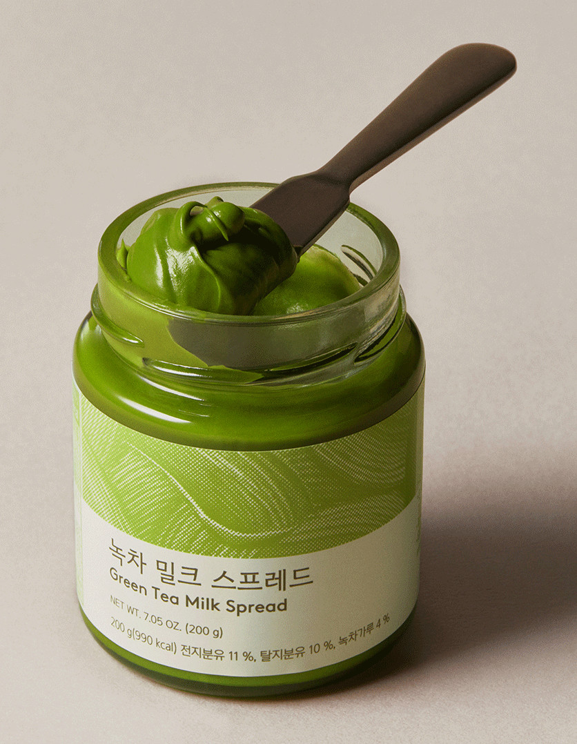 OSULLOC Green Tea Milk Spread 200g | Premium Korean Jeju Matcha Cream | Bread