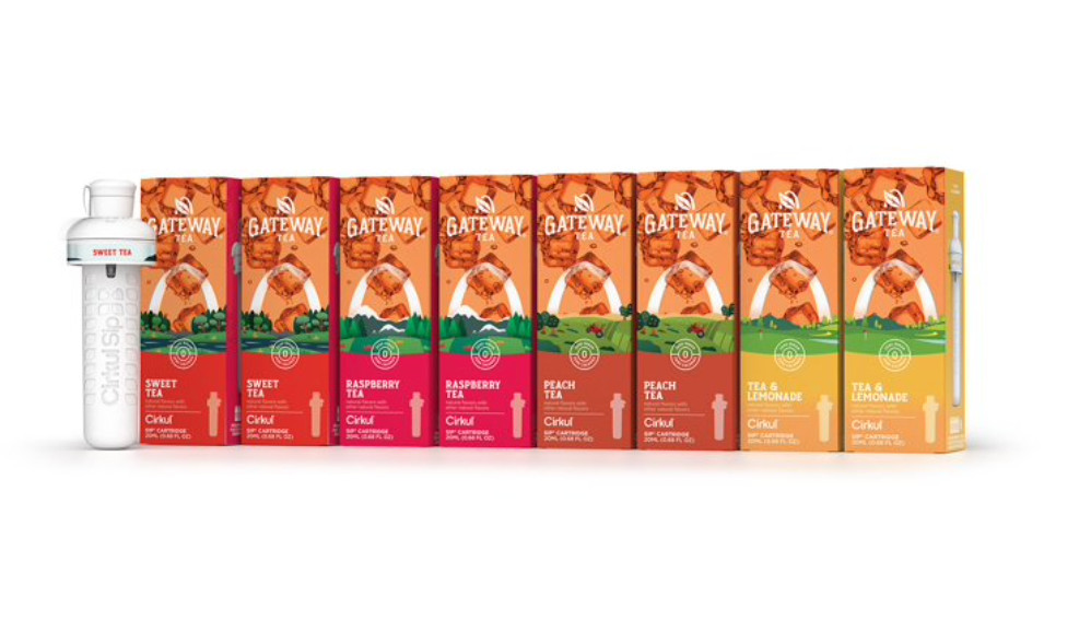 Cirkul Gateway Tea Flavored Water Cartridge Variety Pack 8 Pk EXP 05/26 (2 pack)