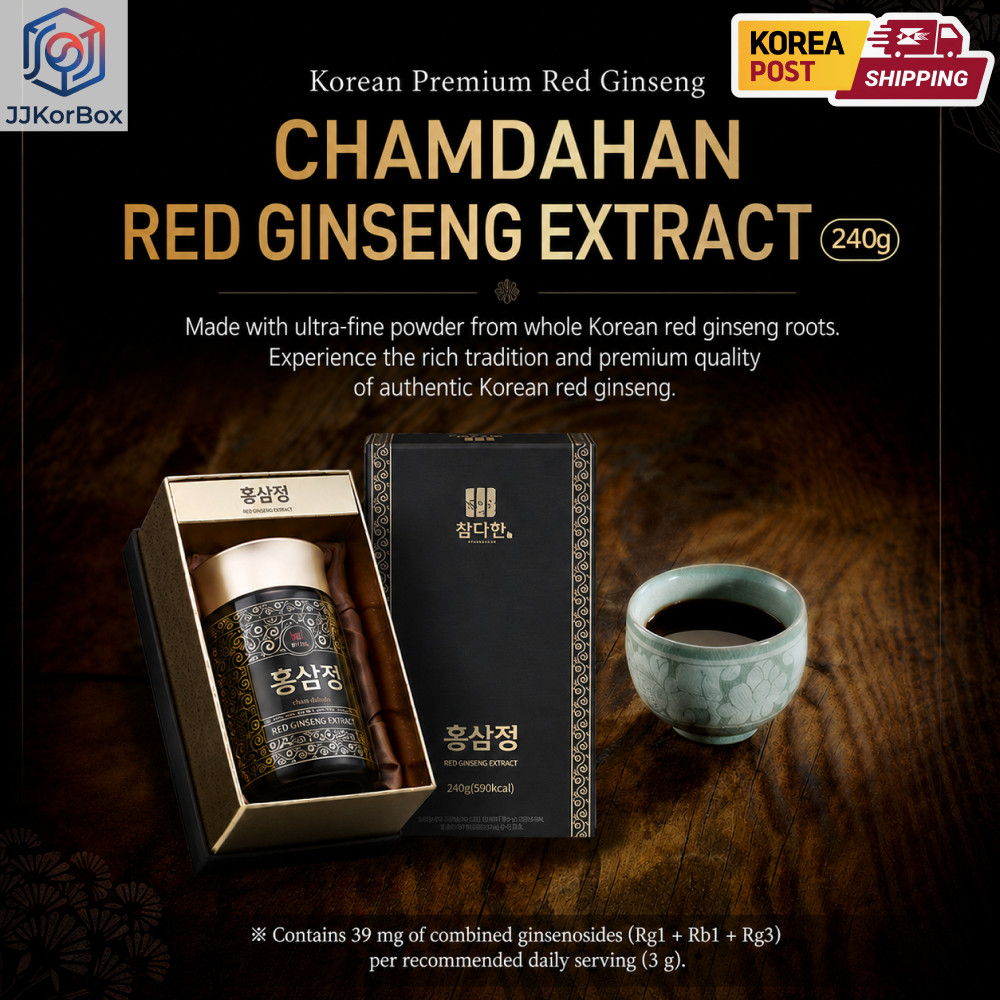 Korean Red Ginseng Extract 240g Premium Whole Root Paste Max Absorption Gift