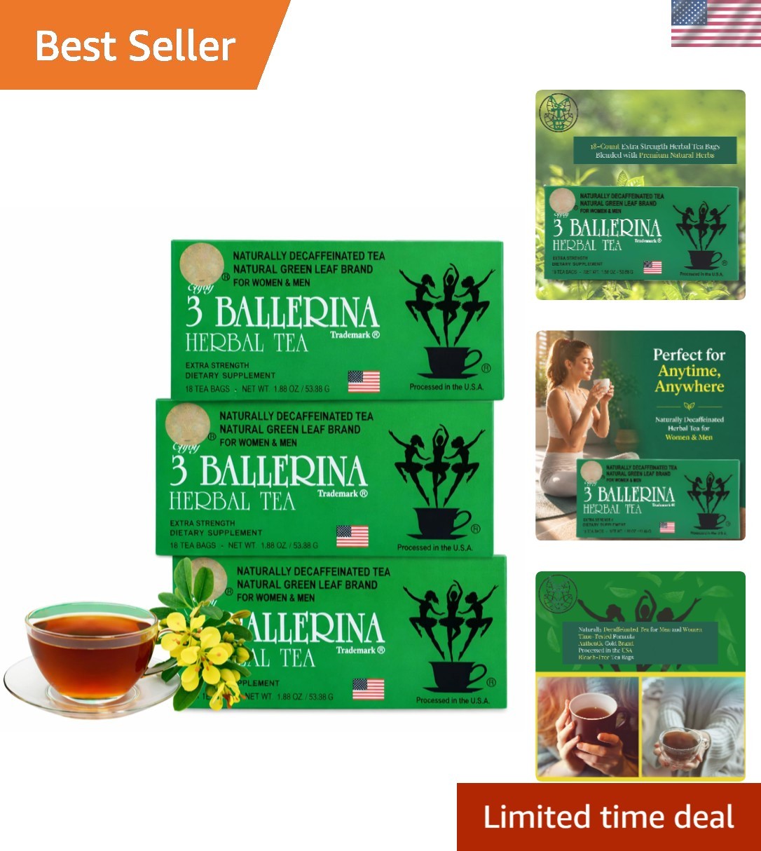 TEA DIETERS DRINK EXTRA STRENGTH, 1.88oz 18 Count3 BOXES
