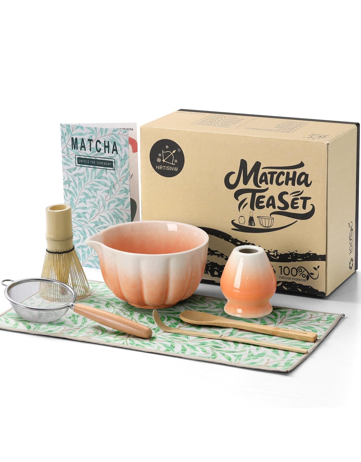 Matcha Whisk Set, 7 Pcs, Matcha Kit Includes Matcha Bowl, Matcha Whisk and Ho…