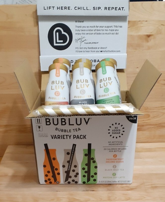 REDUCED! BUB LUV BUBBLE TEA variety: mtcha soy latte black mlk passionfrt guava