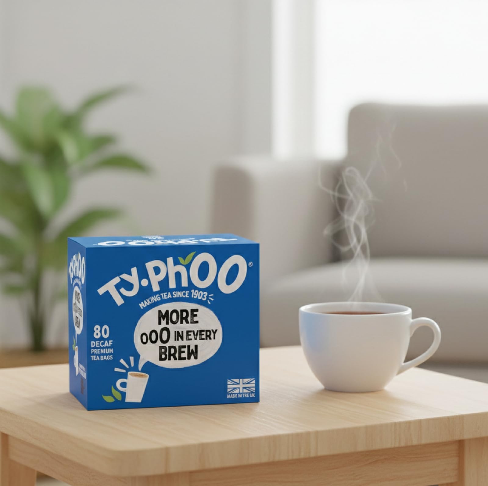 Typhoo Decaf (More In Every Brew) 80 Premium Teabags Pack 1