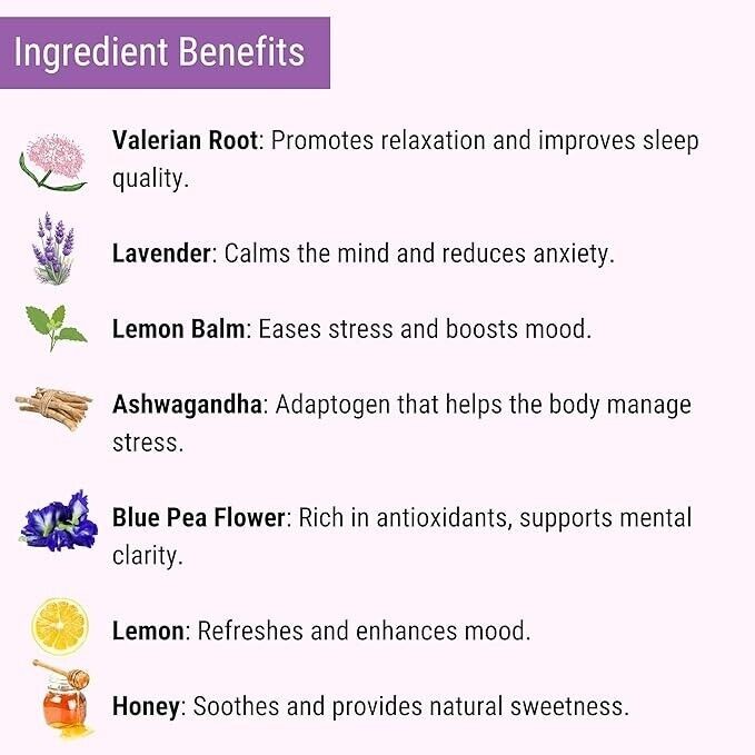 OH CHA Valerian Root Tea for Stress Relief 35gms | With Valerian Root, Lavender.