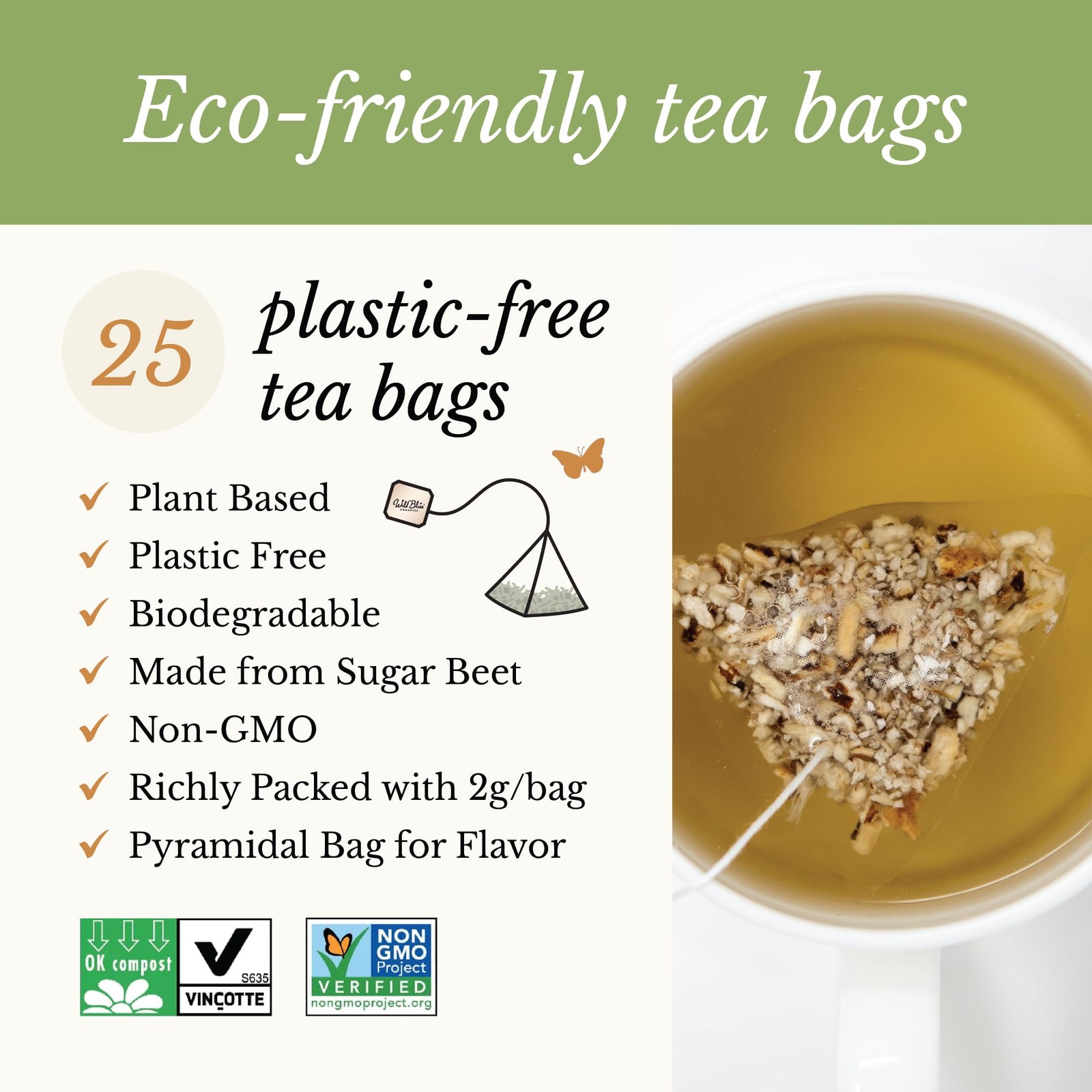 Organic Burdock Root Tea Caffeine Free Herbal Detox Support Pharmacopoeia Q…