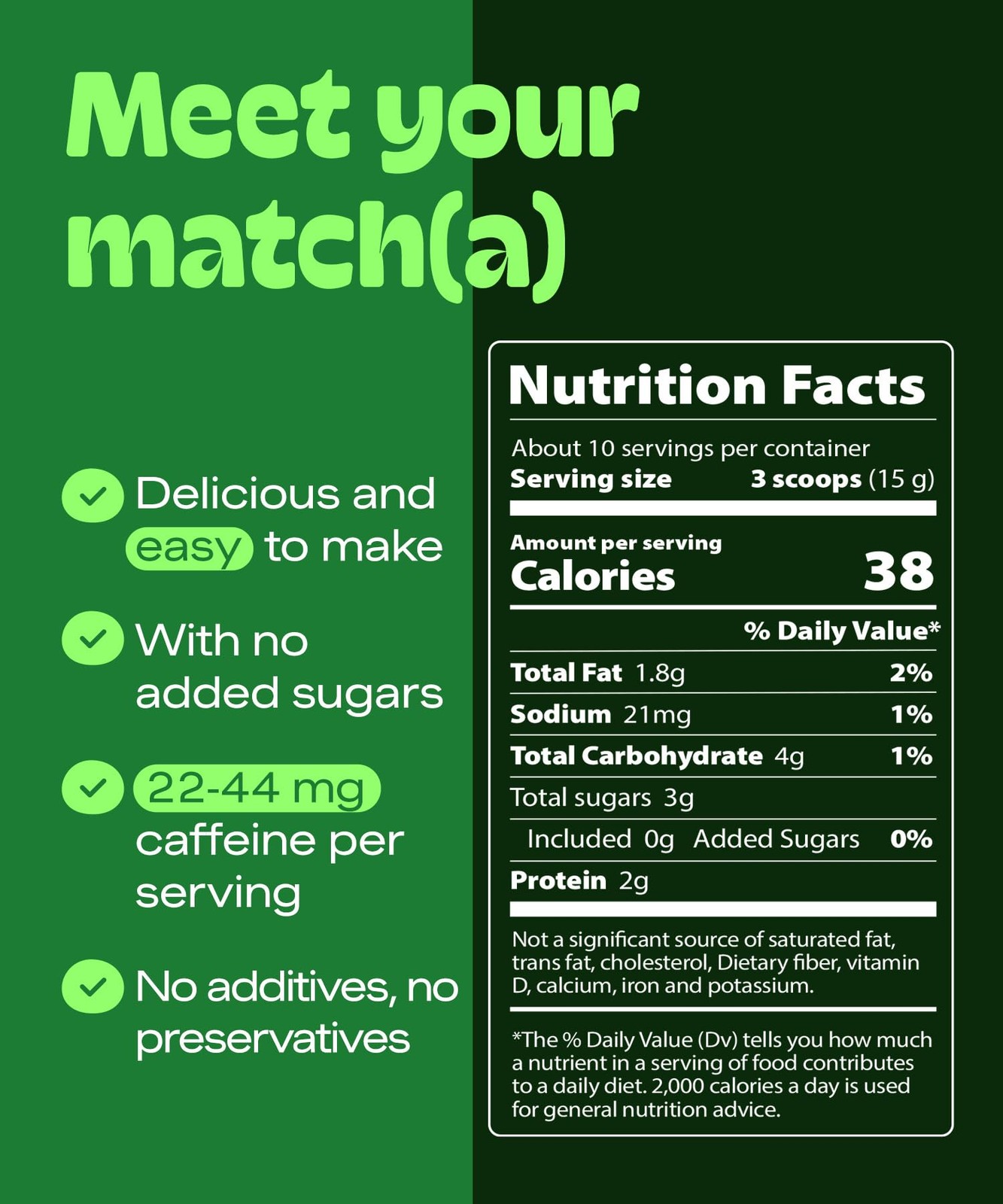 MatchaDNA Matcha Latte – Sweet Powder with Milk, No 5.3oz Bag