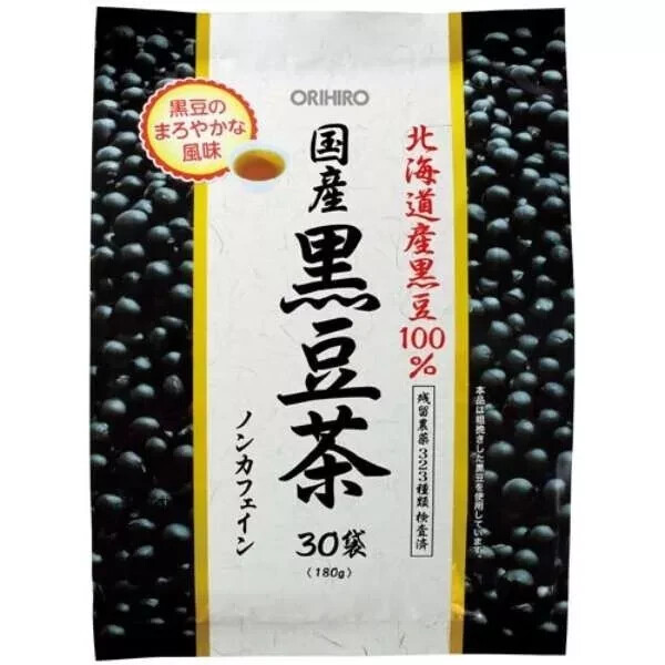 Orihiro Japan Black soybean tea 30packs Kuromame 100% Foods