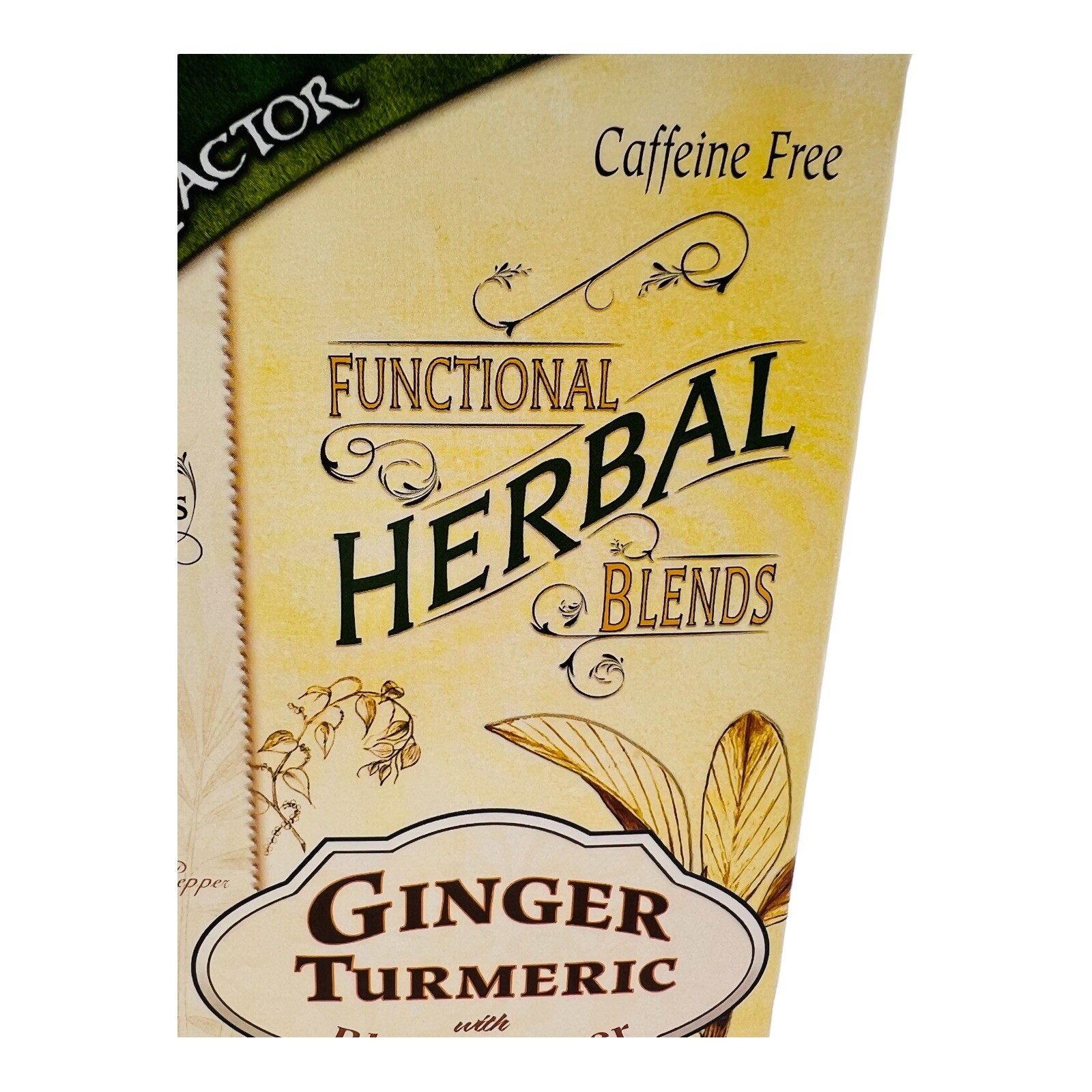 Mate Factor Herbal Tea Ginger & Turmeric with Black Pepper Blend 20 Bags 05/25