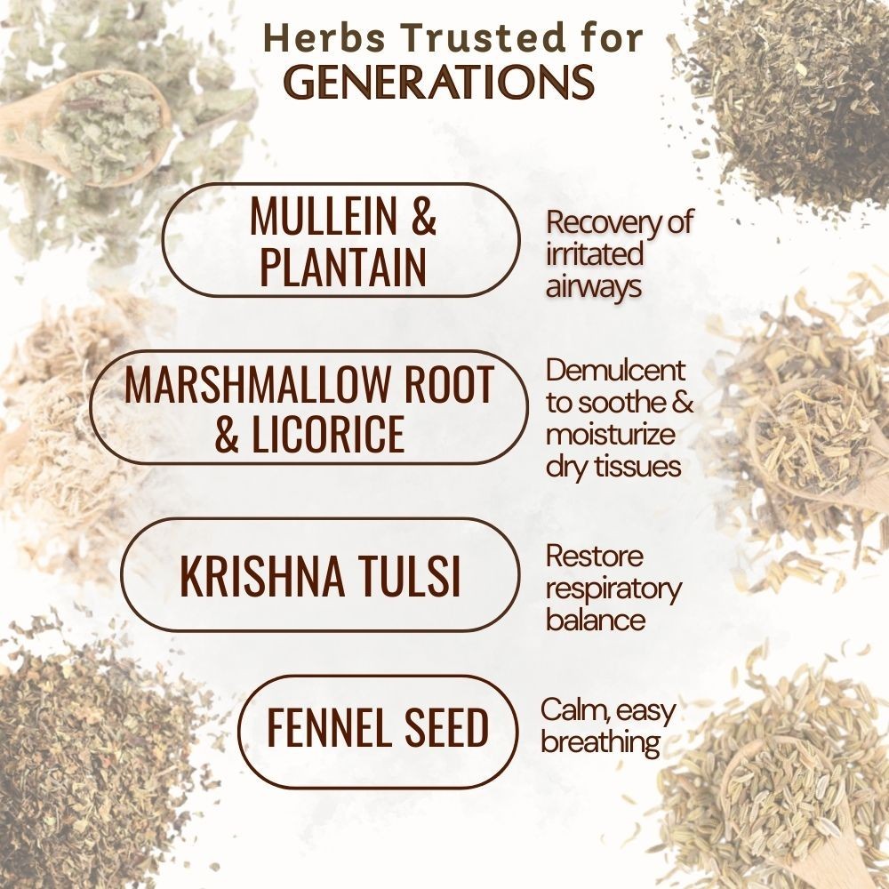 COUGH TEA – A natural lung tonic for dry respiratory conditions & sore throat