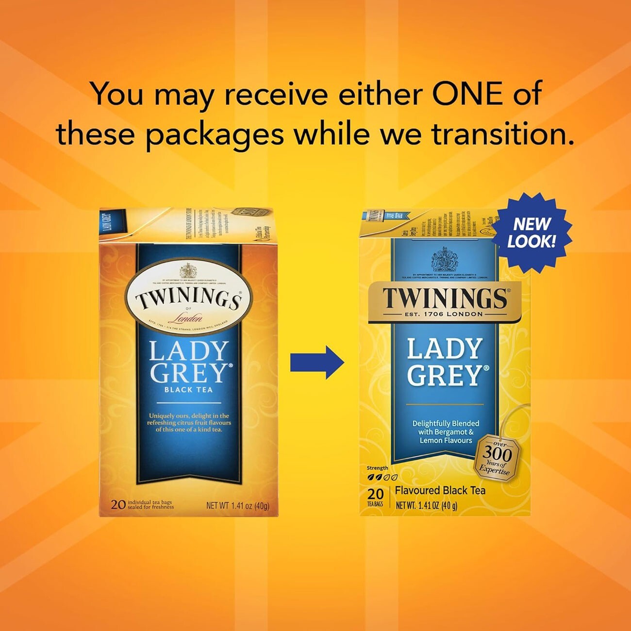 Twinings Lady Grey Black Tea – 20 tea bags