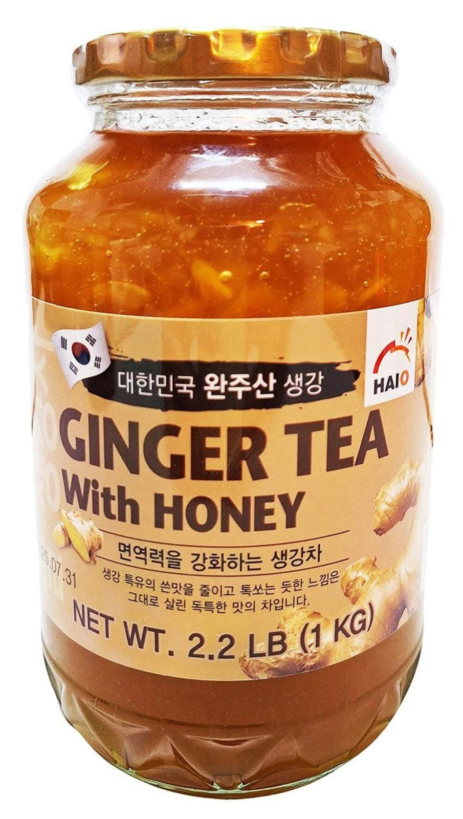 HAIO Ginger Tea with Honey & Yuza Citron Tea with Honey (Combo Pack), 2.2 Pounds
