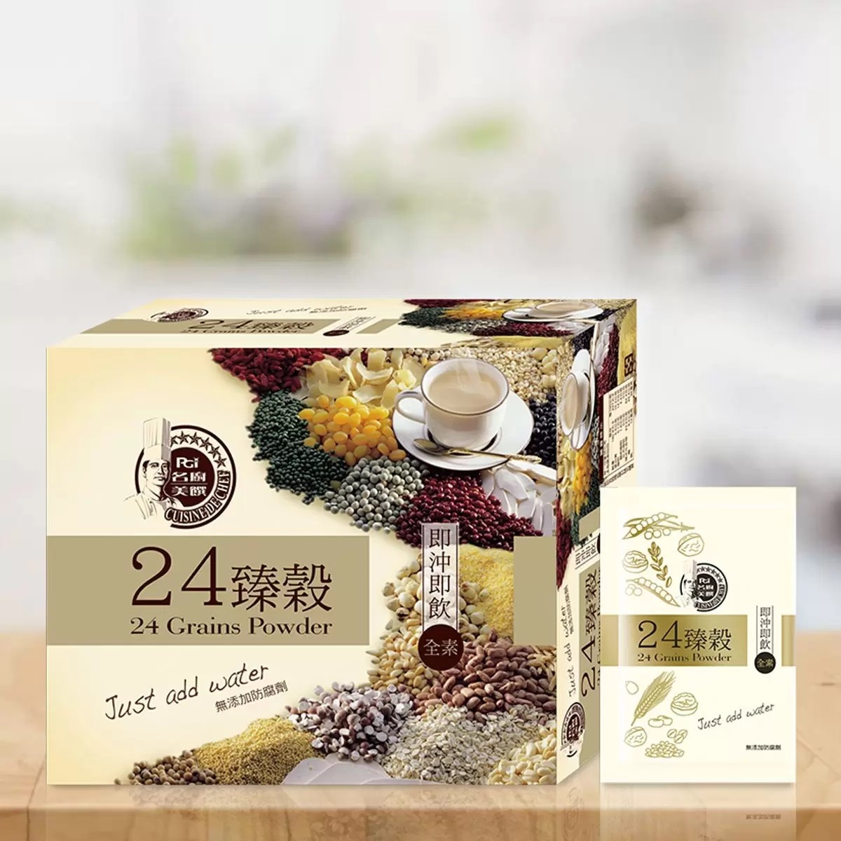 NEW PGi Cuisine De Chef 24 Grain Powder 36 g X 50-Count 名廚美饌 24臻穀 36公克 X 50入