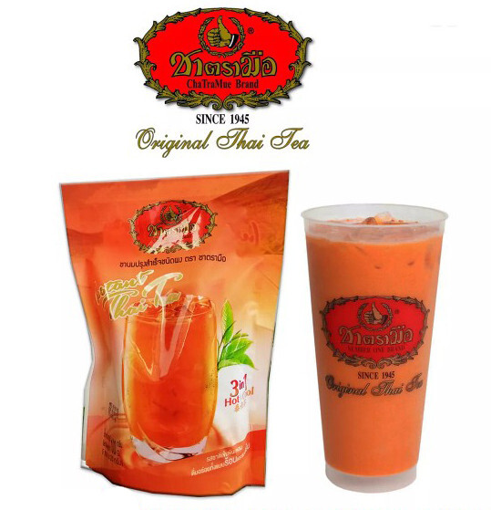 X5 Cha Tra Mue Instant Thai Milk Tea Mix 3-in-1 Hot or Iced Drink Refreshing