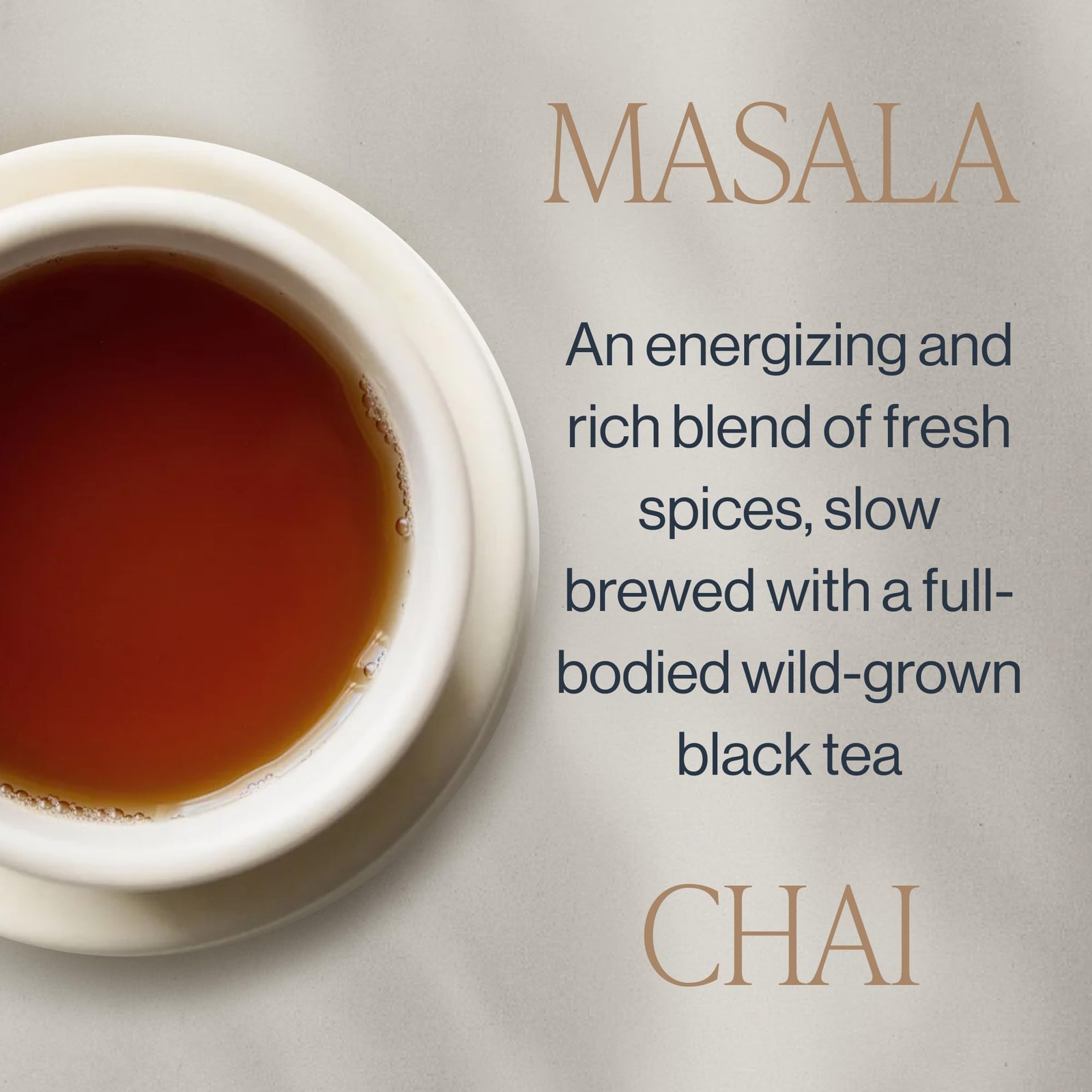 Masala Chai Black Sachet Tea Bag Blend – Organic, Assam with Whole Spices, En…