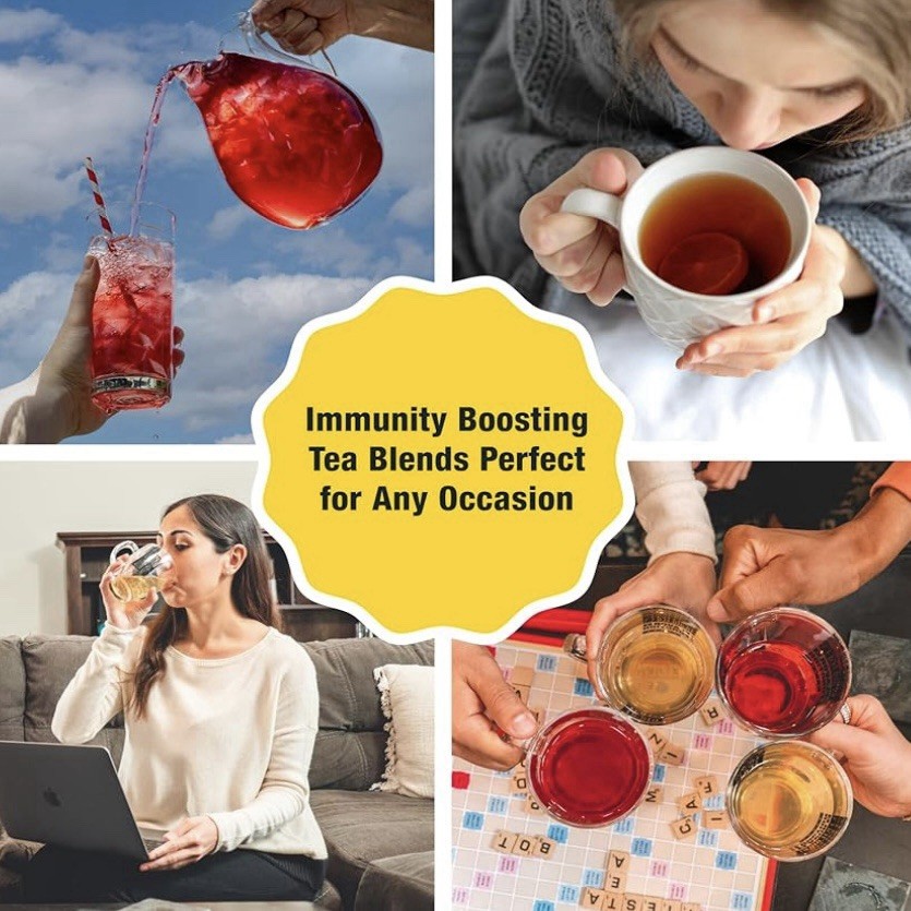 Tiesta Tea Strawberry Lemonade Loose Leaf IMMUNITY Non Caffeinated Hot/Cold 4 Oz