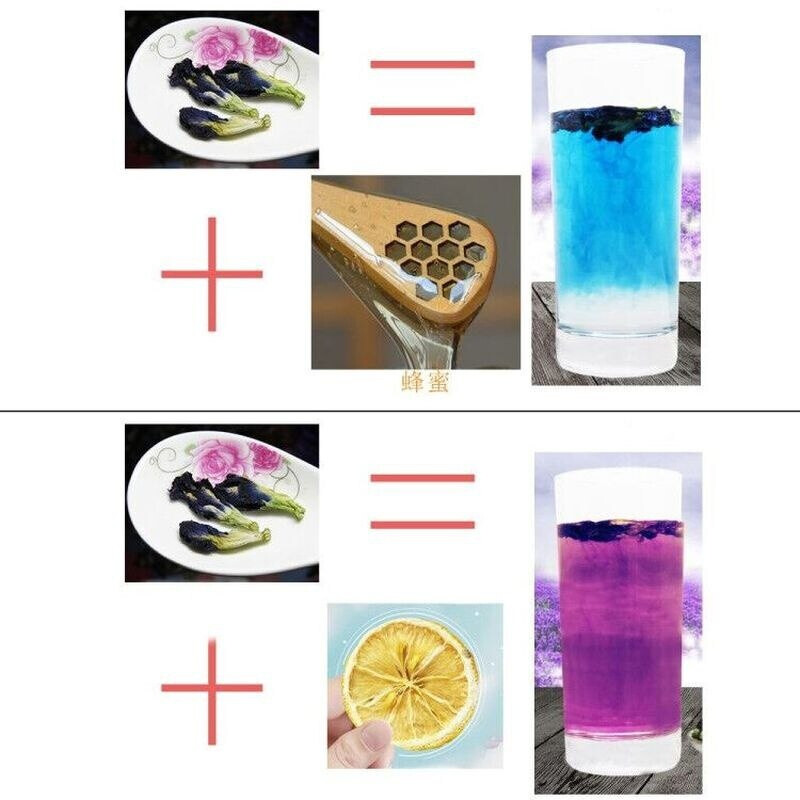 Nature Herbal Blue Butterfly-Pea Beauty Detox Natural Colorants dyeing drink
