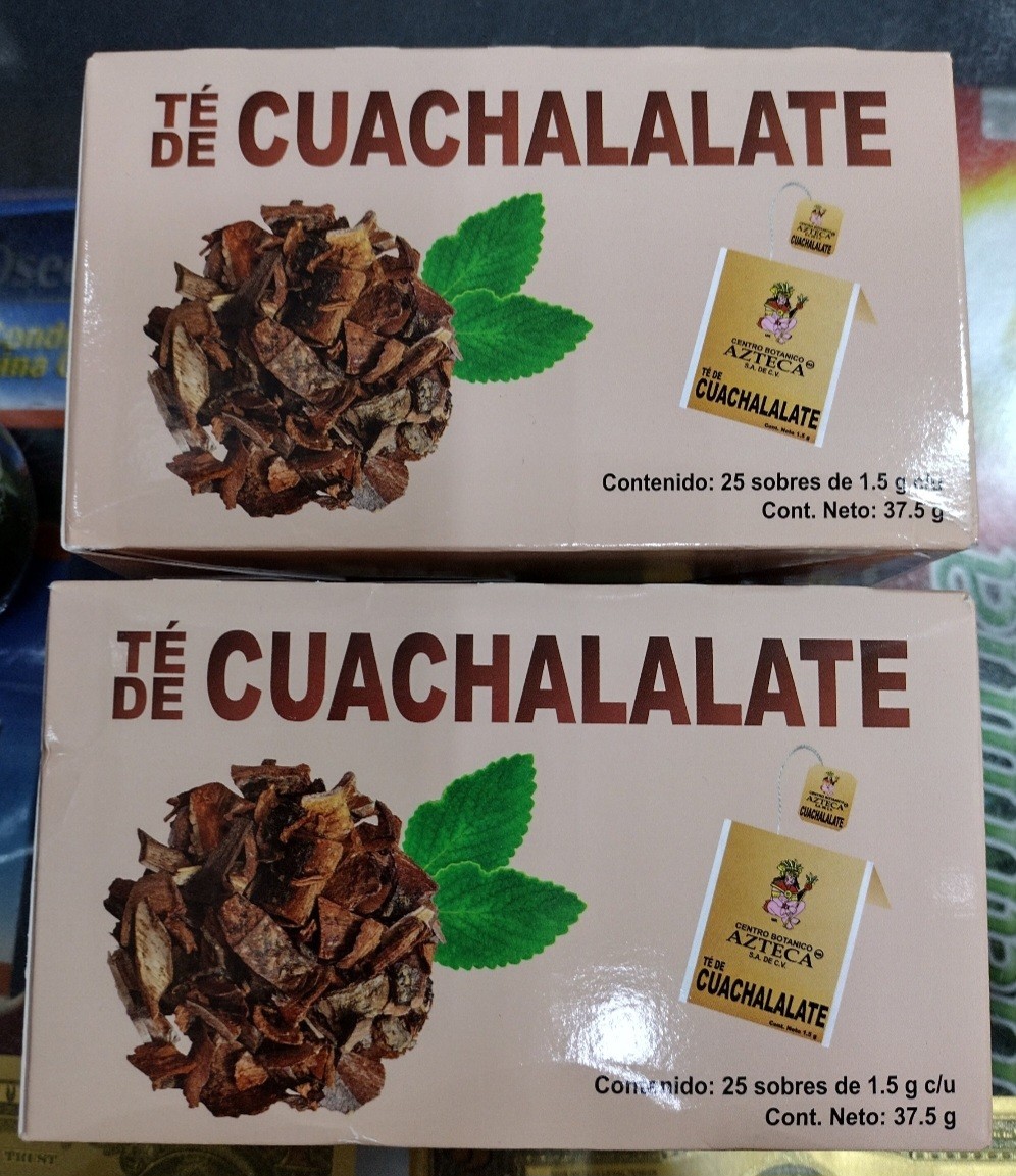 2X AZTECA TEA ( TE CUACHALALATE ) 2 BOXES OF 25 TEA BAGS EACH – FREE SHIPPING