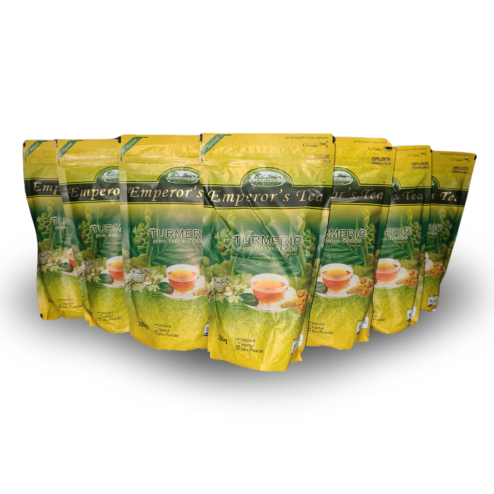 2 packs of Emperor’s Turmeric Tea Herbal Mix Powder (15 in 1) 350g FREE SHIPPING