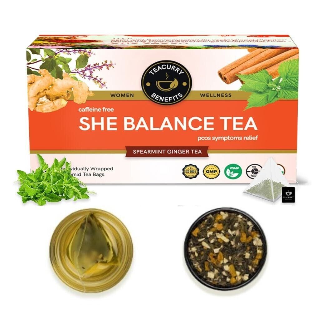 PCOS TEA SHE BALACE TEA (30 TEA BAGS) Helps with Hormonal Balance and Cycle