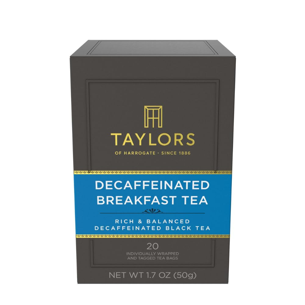 Decaffeinated Breakfast, Black Tea, Individually Wrapped Bags, 100 Count (Pack o