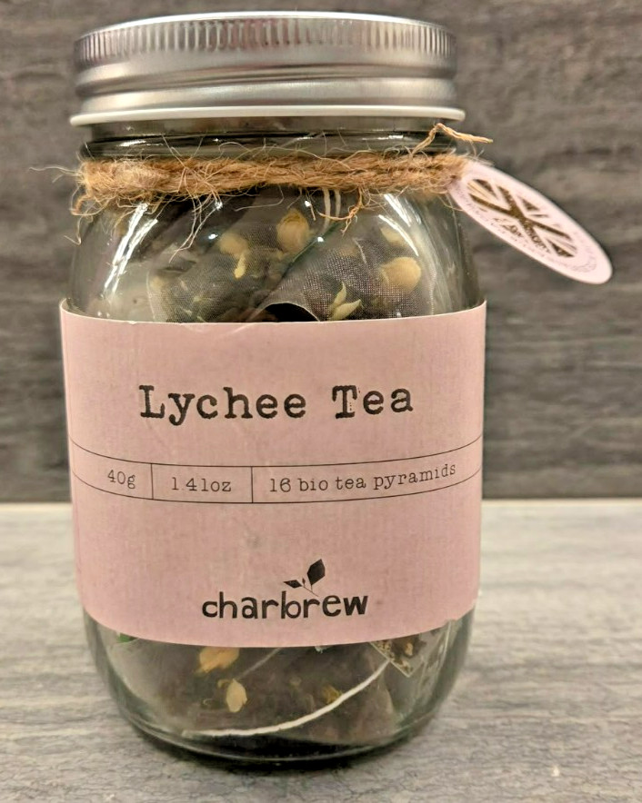 Charbrew LYCHEE 16 Bio Tea Pyramid Bags Green Tea – New