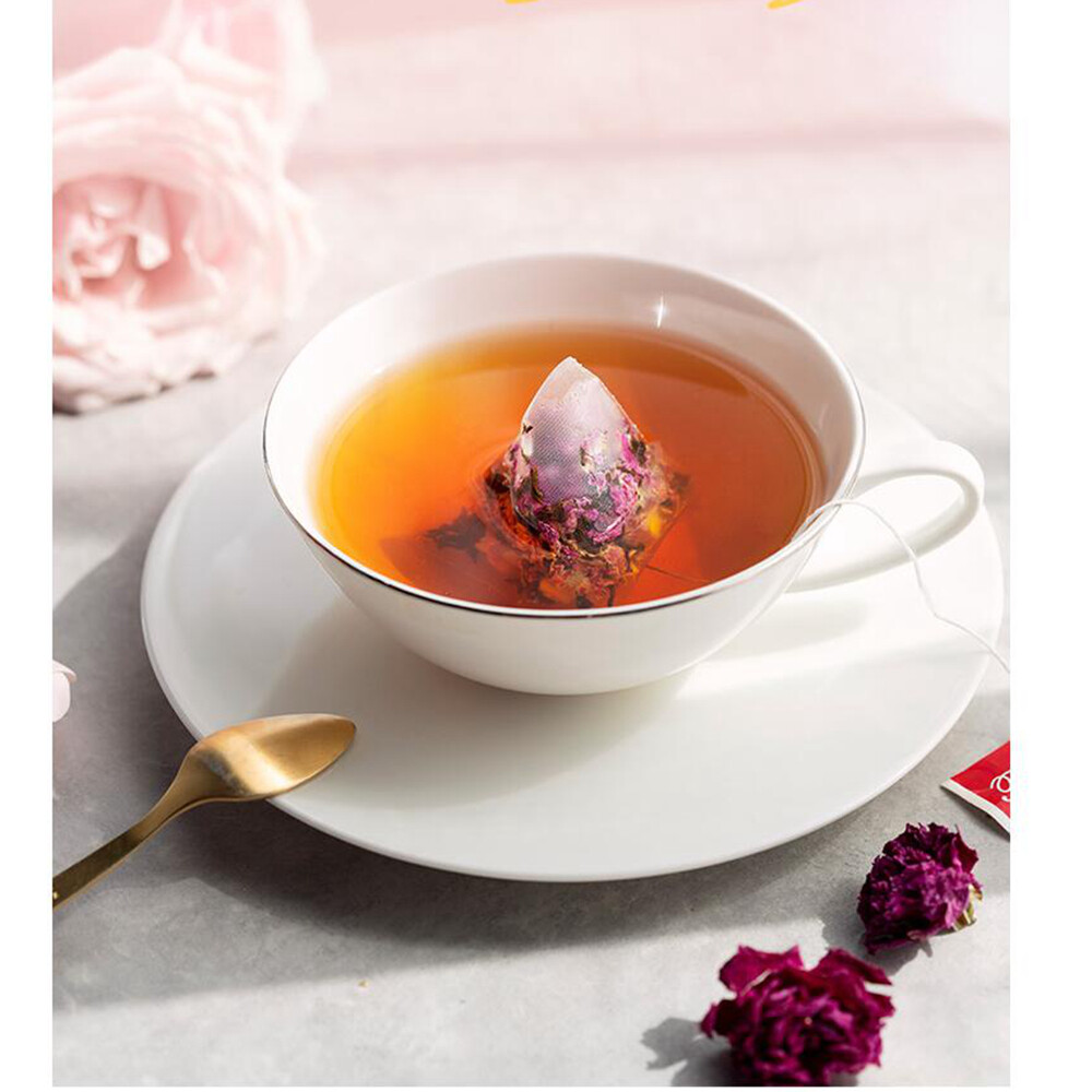120g Rose Black Tea Blended Pyramid Packing Organic Tea