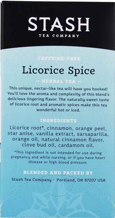 Stash Licorice Spice Herbal Tea – 20 tea bags