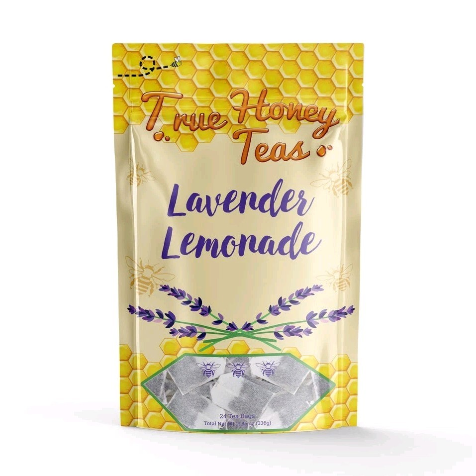 True Honey Teas Lavender Lemonade Herbal Tea Bags Organic Caffeine Free 24 Pack