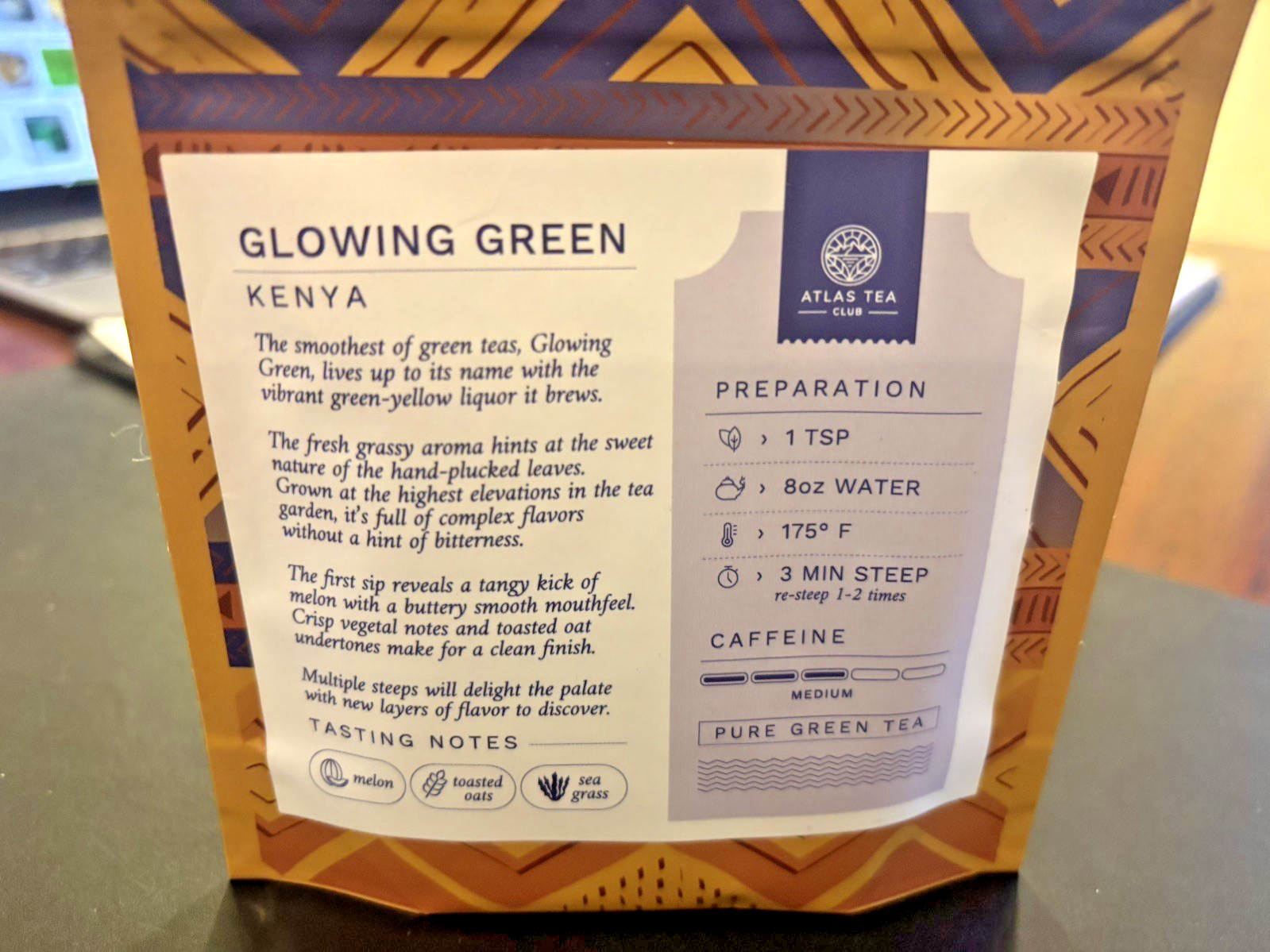 Glowing Green Tea – The smoothest of green tea – Loose Leaf from Kenya