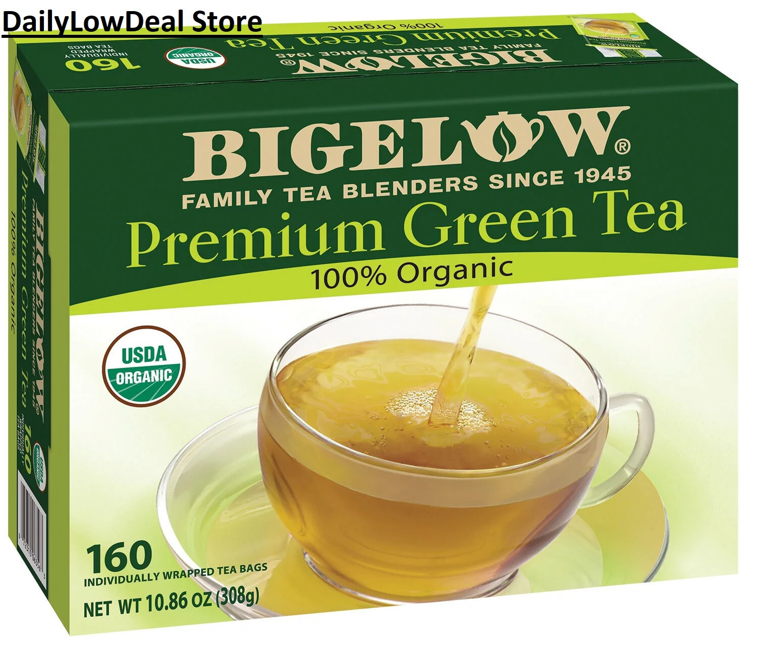 Bigelow Premium Organic Green Tea (160 Ct.)
