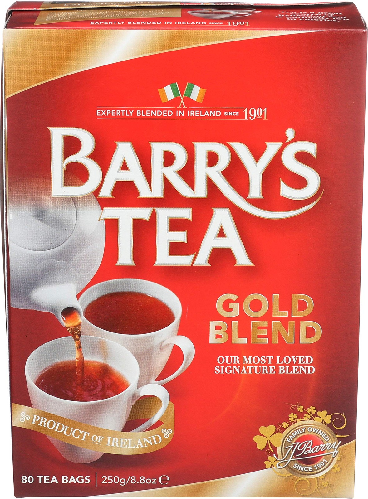Barry’s Tea Gold Blend irish, 80 Count (Pack of 3) 80