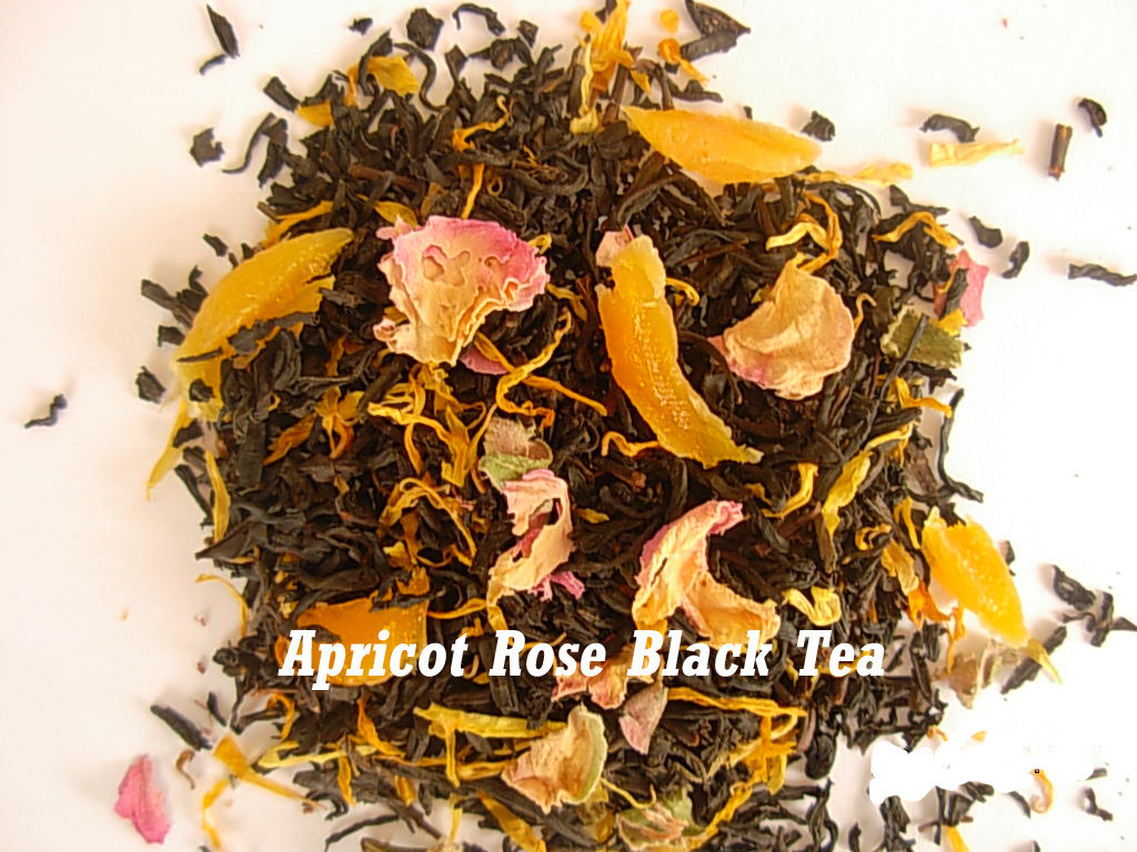 Apricot Rose Black Tea 4 ounce loose leaf China Black Tea and smooth apricot