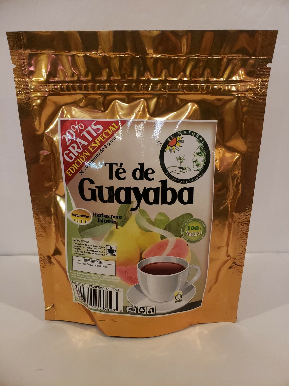 GUAVA TEA – TE DE GUAYABA 30 Bags/ Sobres 100 % Natural
