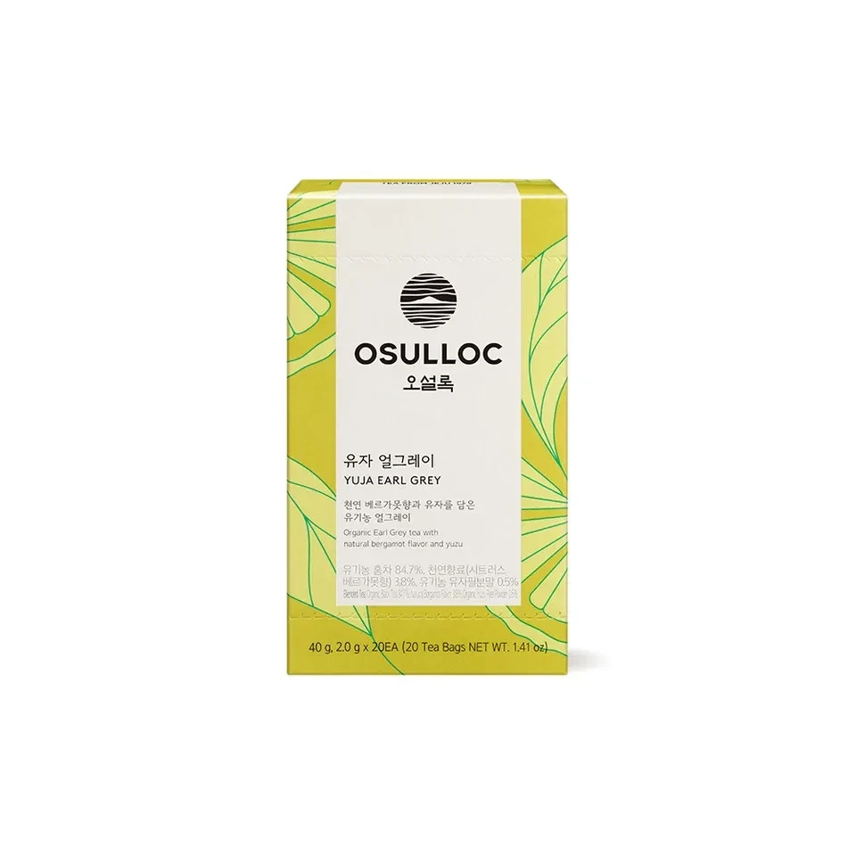 Osulloc Korea Premium Tea Collection 20T Green Black Oolong Herbal Tea Bags