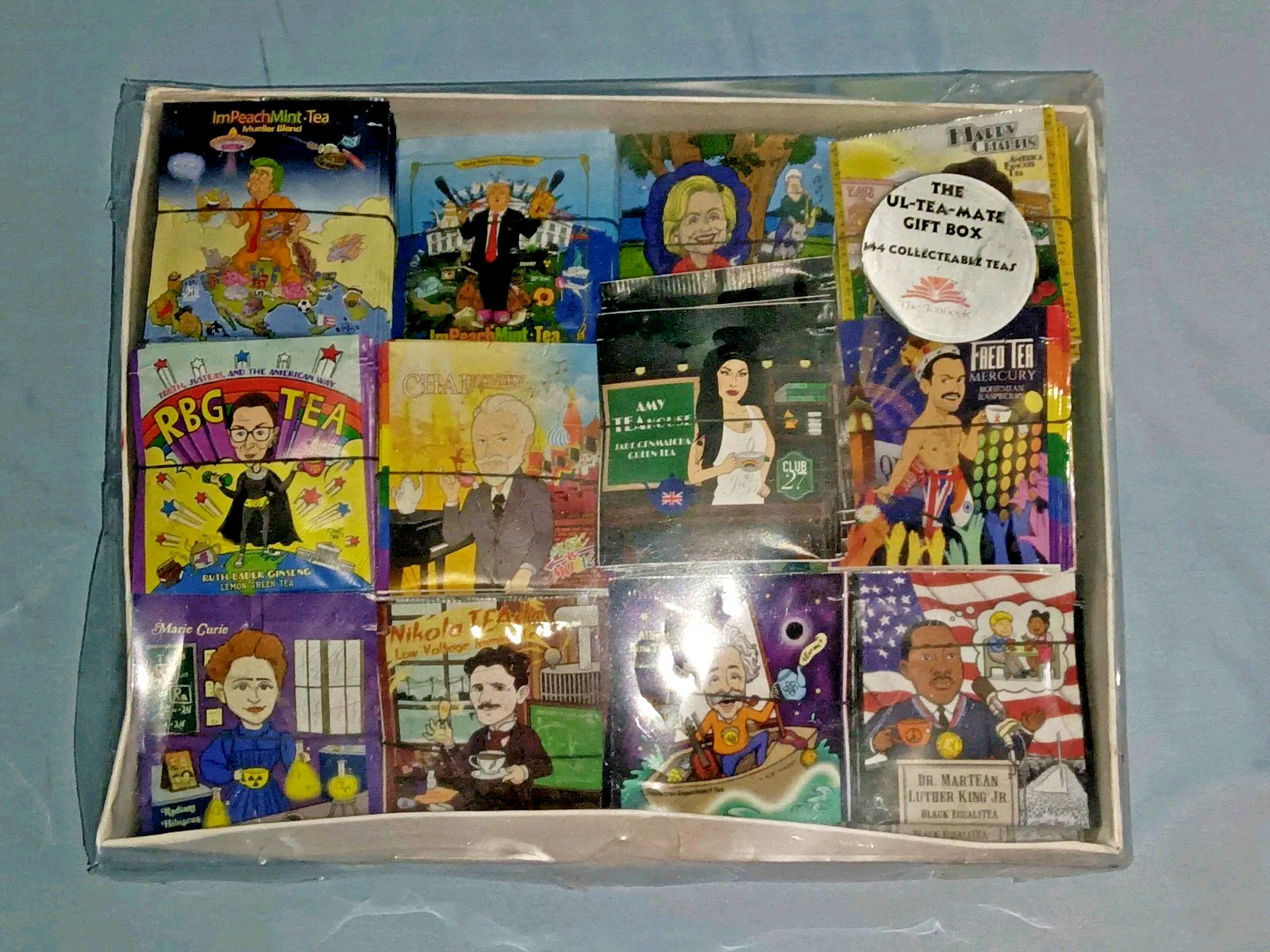 CollecTEAbles Tea Bag Sampler 142 count Parody Satire History The Tea Book