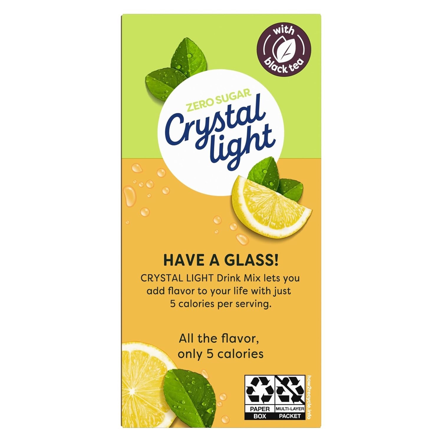 Crystal Light Sugar-Free Lemon Iced Tea On-The-Go Powdered Drink Mix 120 Count
