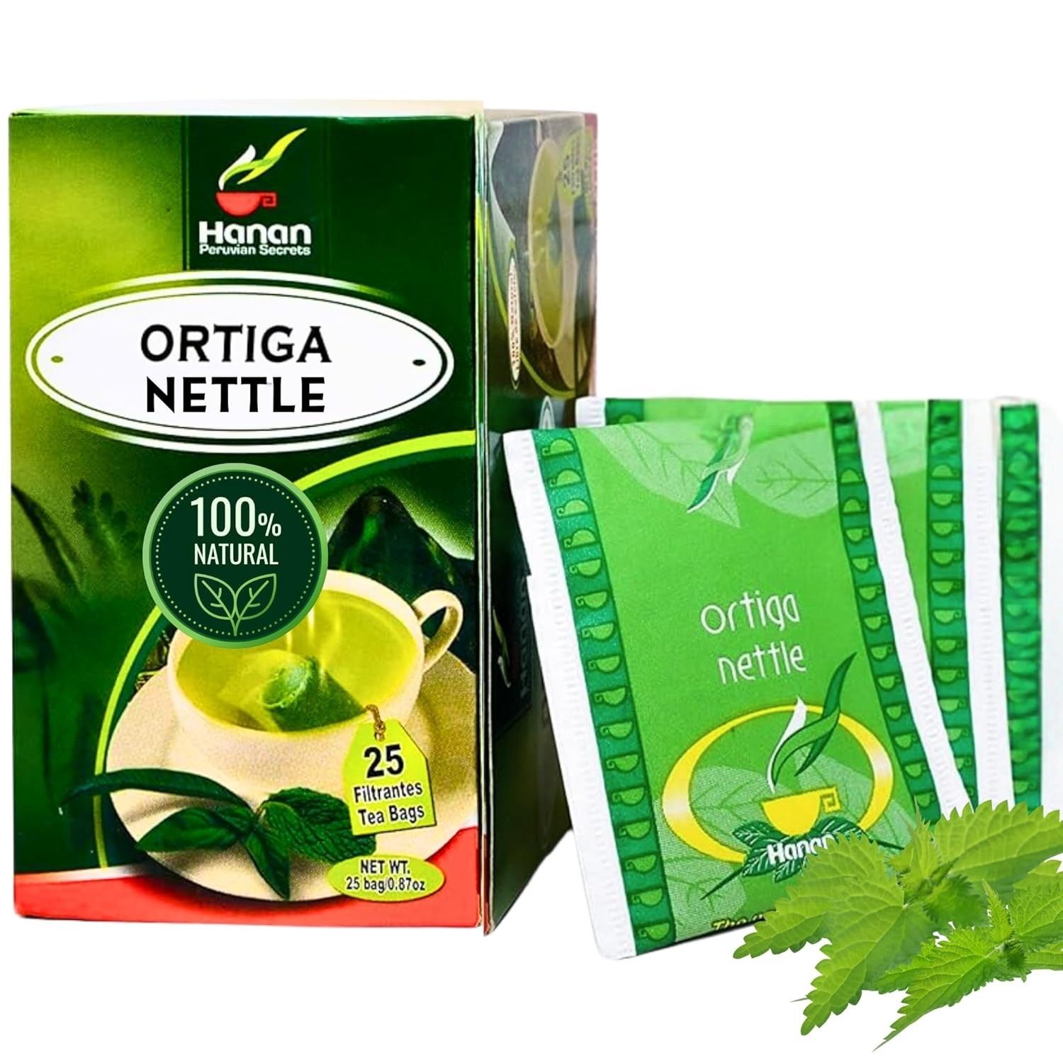 Nettle Tea – 25 Tea Bags of Stinging Nettle Leaf and Root – All-Natural Herba…